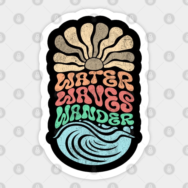 Water, Waves, Wander Sticker by TurnEffect